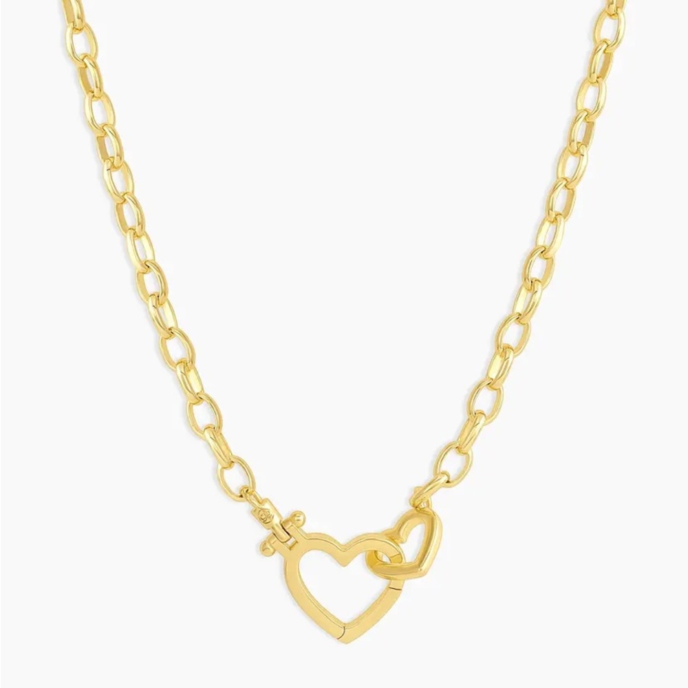 NWOT Gorjana Gold “Parker Heart” Necklace